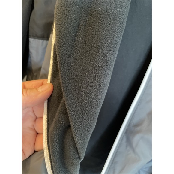 Columbia Men's Lined Wind Breaker Hooded Black / Gray Size Medium - Picture 8 of 8